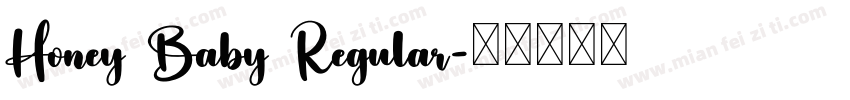 Honey Baby Regular字体转换